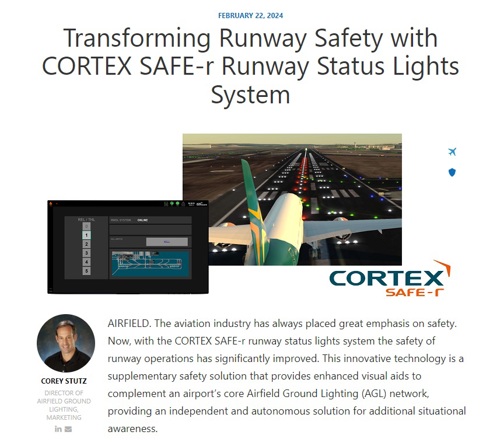 Transforming Runway Safety with CORTEX SAFE-r Runway Status Lights System
